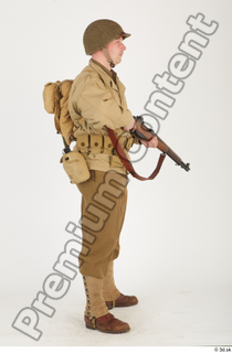 U.S.Army uniform World War II. ver.2 army poses with gun…